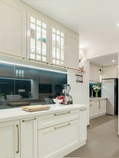 the kitchen is clean and ready for us to use